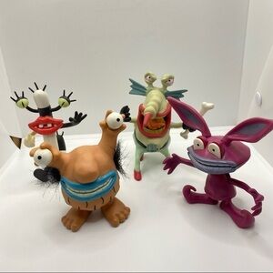 NICKELODEON Real Monster Action Figures Oblina Krumm Gromble Ickis Vintage 1995
